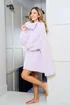 JimJam Lilac Oversized Cowl Neck Hoody - One Size Image 2