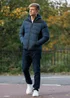 Brave Soul Blue Padded Quilted Hooded Jacket - L Image 2