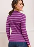 Cotton Traders Bright Plum Cosy Up Long Sleeve Turtleneck Top - Size 20 Image 2