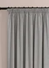 Furn Soft Chenille Blackout Pencil Pleat Curtain Pair Silver - 46W X 54D (117x137cm Image 6