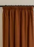 Furn Soft Chenille Blackout Pencil Pleat Curtain Pair Rust - 46W X 54D (117x137cm Image 6