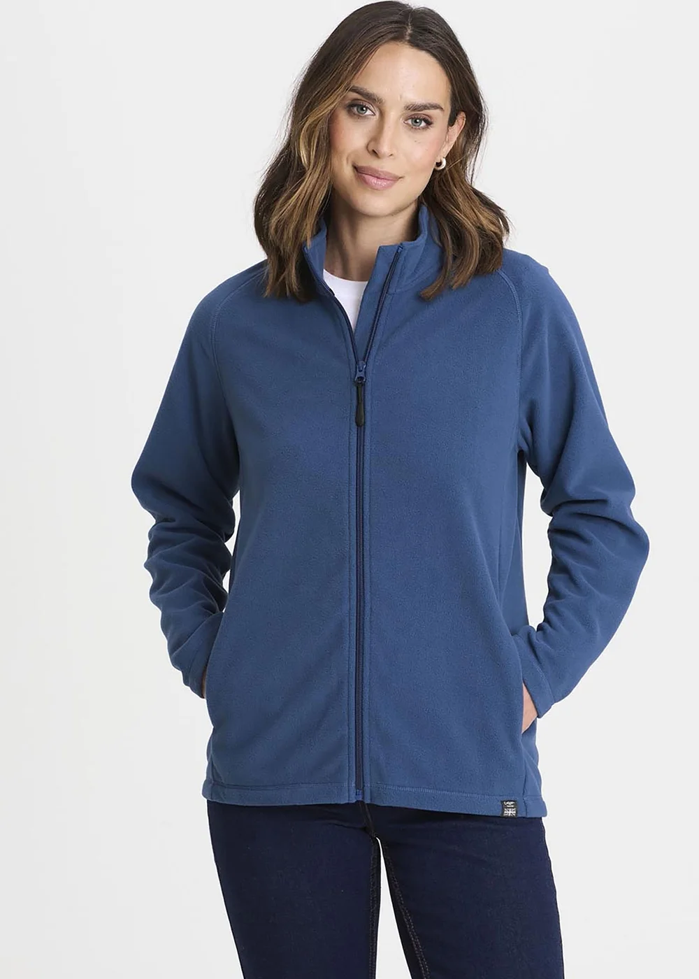 Cotton Traders Petrol Recycled Microfleece Jacket - 3XL Image 1