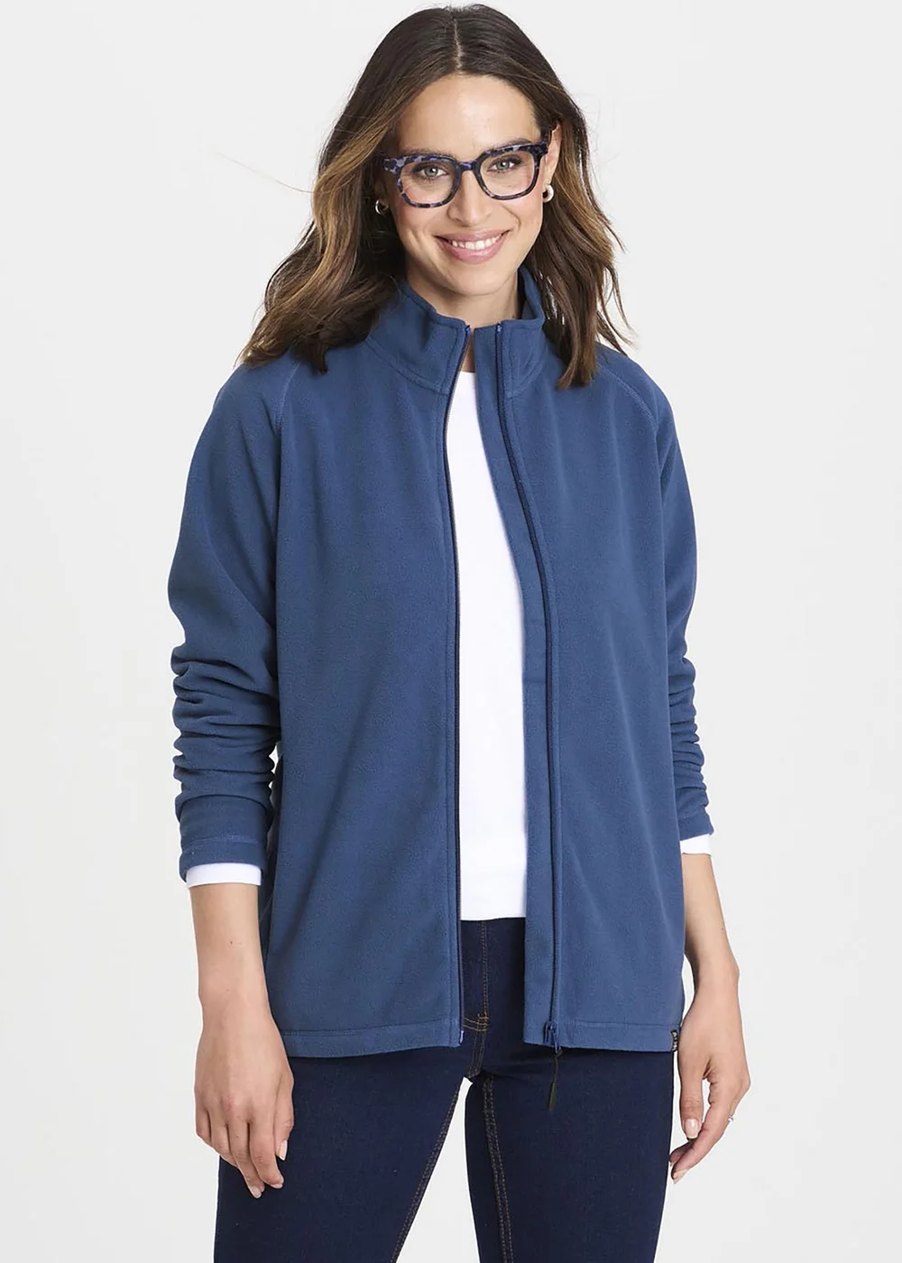 Cotton Traders Petrol Recycled Microfleece Jacket - 3XL Image 2