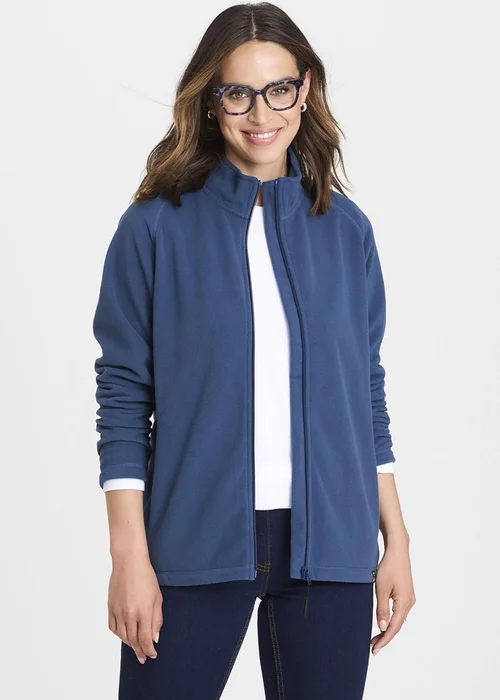 Cotton Traders Petrol Recycled Microfleece Jacket - 3XL Image 2