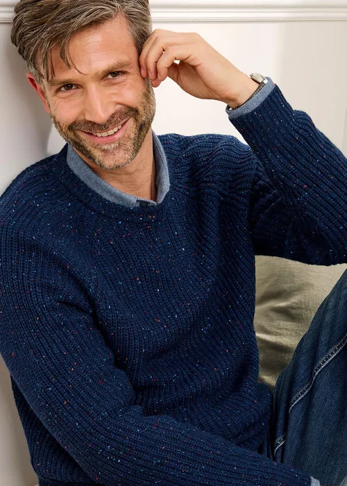 Cotton Traders Pastel Blue Supersoft Crew Neck Jumper - 3XL Image 4