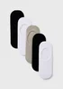 5 Pack Multi No Show Trainer Liner Socks - Sizes 3-5 .5 Image 1