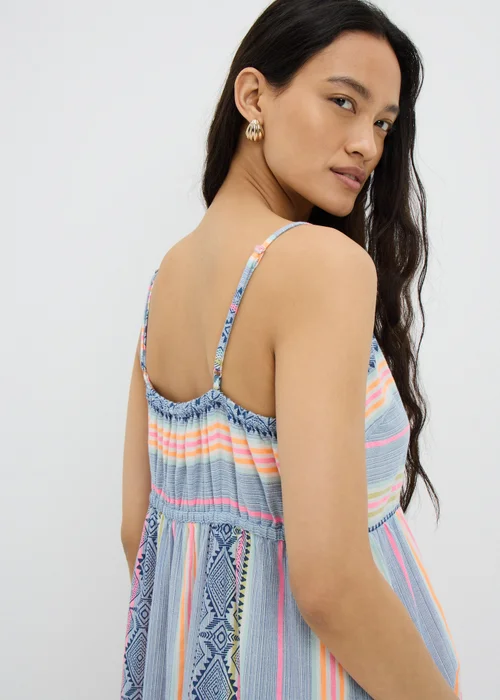 Blue Jacquard Cami Maxi Dress - 20 Image 2