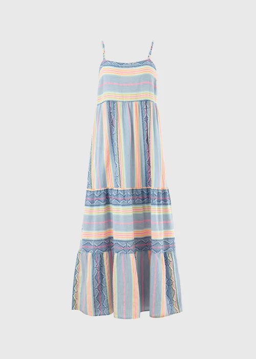 Blue Jacquard Cami Maxi Dress - 20 Image 4