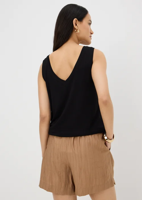 Black V-Neck Vest Top - XL Image 2