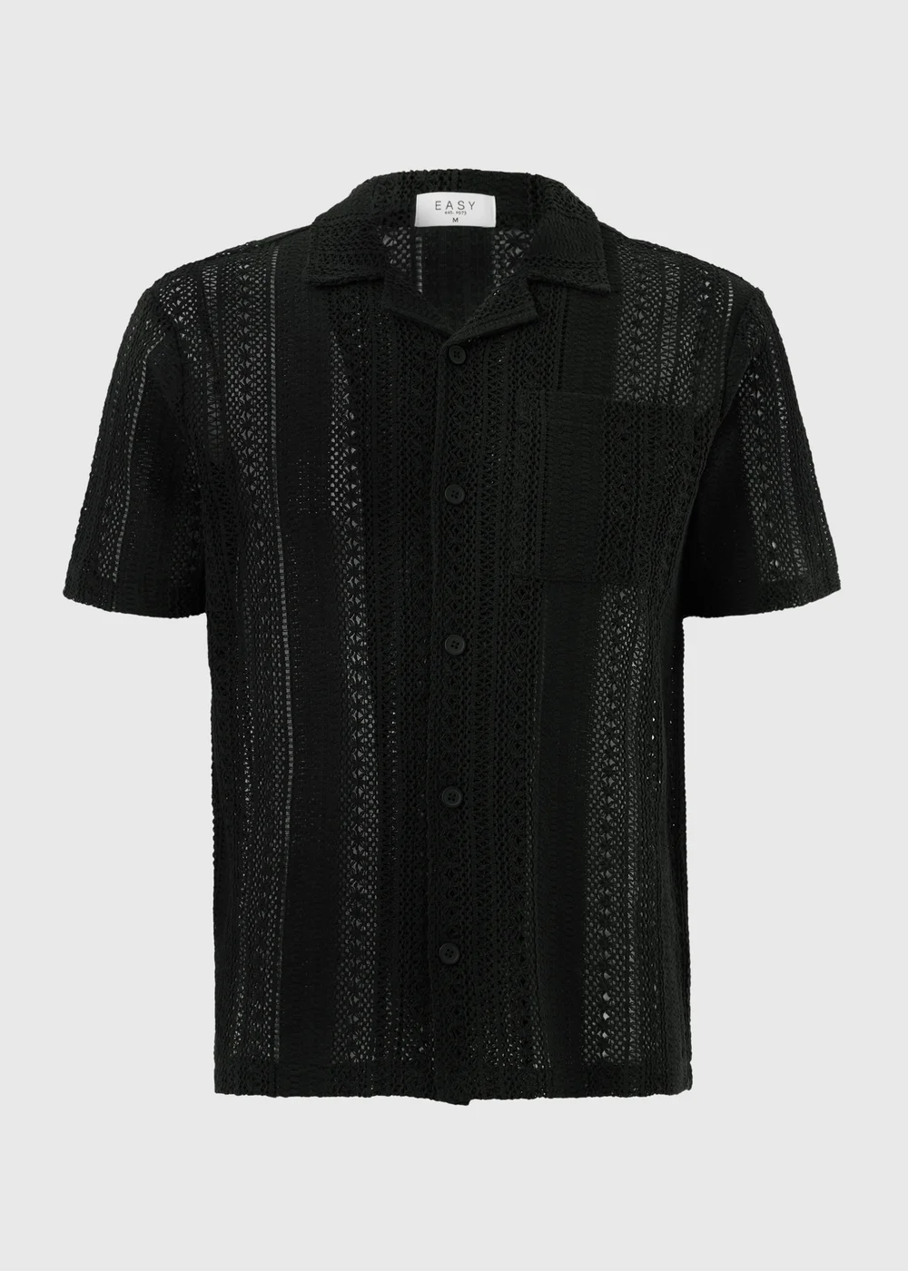 Black Crochet Shirt - 2XL Image 4