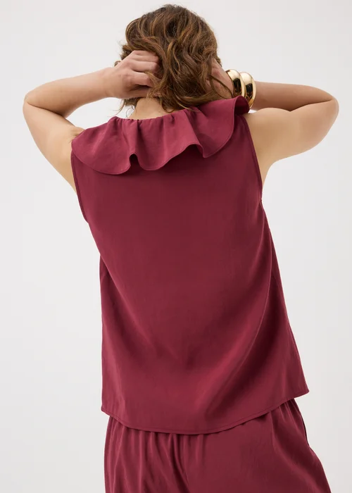 Et Vous Berry Frill Co Ord Vest Top - 8 Image 2