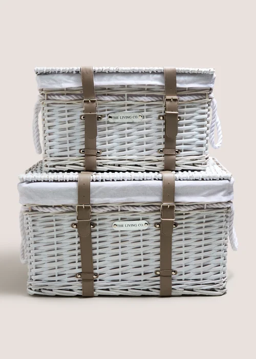 2 Piece Split Willow Strap Baskets Image 1