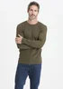 Cotton Traders Soft Khaki Long Sleeve Crew Neck Base Layer Top - 3XL Image 1