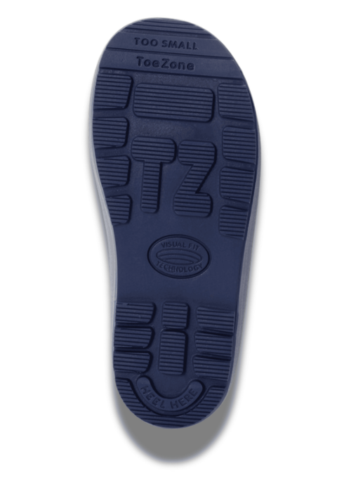 ToeZone Boys Blue Shark Waterproof Wellies - Size 11 Infants Footwear Image 4