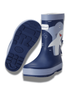 ToeZone Boys Blue Shark Waterproof Wellies - Size 11 Infants Footwear Image 1
