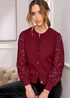 Cotton Traders Ruby Lace Sleeve Cardigan - Size 12 Image 2