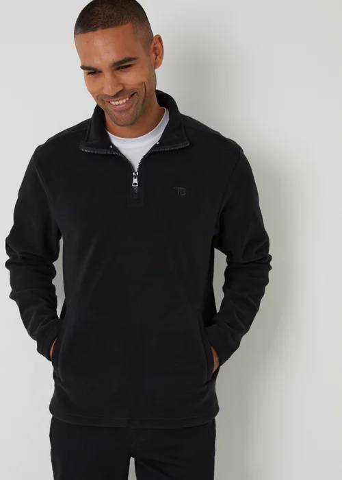 Threadbare 2 Pack Quarter Zip Microfleece Sweatshirts - M Image 2