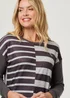 Izabel London Grey Geo Print Drop Shoulder Sweatshirt - 16 Image 3
