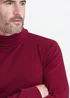 Cotton Traders Crimson Long Sleeve Roll Neck Top - Small Image 3