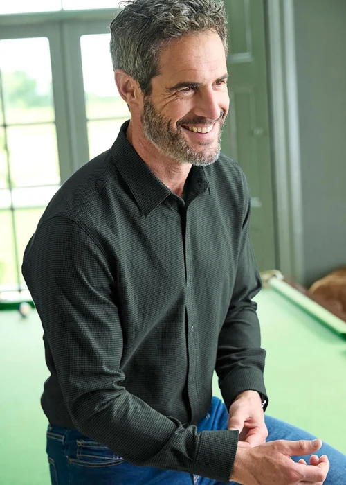 Cotton Traders Dark Green Winter Warm Cotton Shirt - Extra Large Image 4