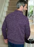 Cotton Traders Amethyst Half Button Jumper - Large Image 2