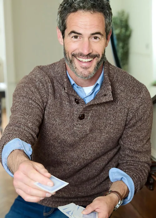 Cotton Traders Dark Brown Half Button Jumper - XXL Image 1