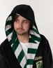 Vanilla Underground Harry Potter Slytherin Adults Black Hooded Bathrobe - XXL Image 4