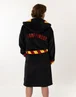 Vanilla Underground Harry Potter Gryffindor Adults Black Hooded Bathrobe - Large Image 2