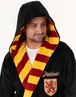Vanilla Underground Harry Potter Gryffindor Adults Black Hooded Bathrobe - Large Image 3