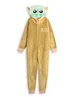 Vanilla Underground Star Wars Grogu Kids Green/Tan Onesie (3-14yrs) - Age 13-14 Years Image 1
