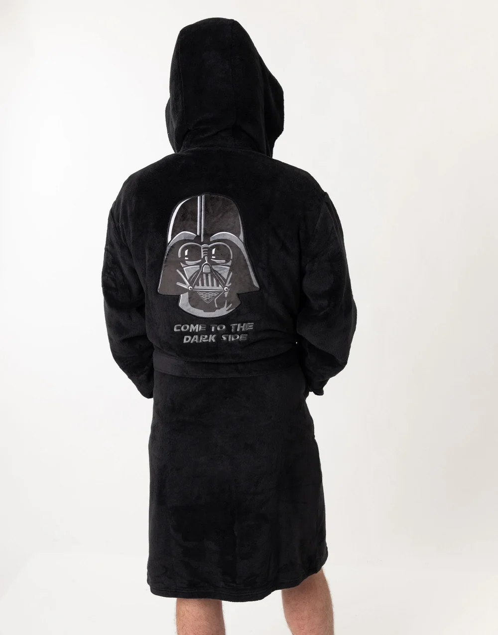 Vanilla Underground Star Wars Darth Vader Adults Black Hooded Bathrobe - Small Image 2