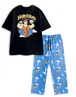 Vanilla Underground Disney Hercules Adults Black Short Sleeve Long Leg Pyjama Set - Small Image 1