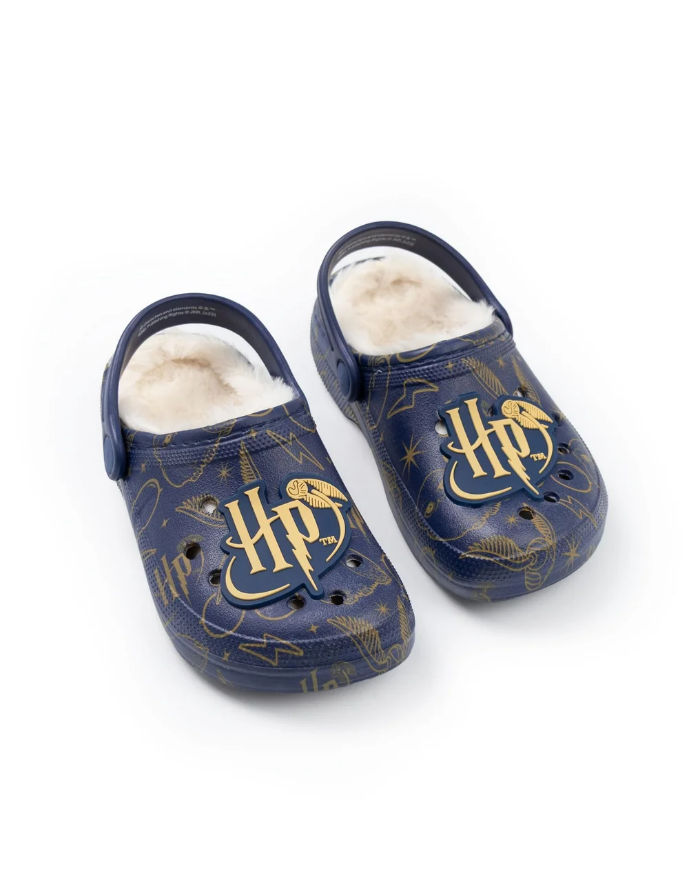 Vanilla Underground Harry Potter Kids Fur Lined Navy Clogs (Older 12-5) - Size 5 Infants Footwear Image 1