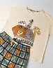 Vanilla Underground Disney Madagascar Adults Beige Short Sleeve Pyjama Set - Extra small Image 5