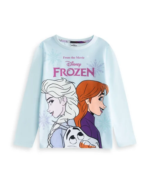 Vanilla Underground Disney Frozen Girls Multicoloured Long Pyjama Set (2-8yrs) - Age 7-8 Years Image 3