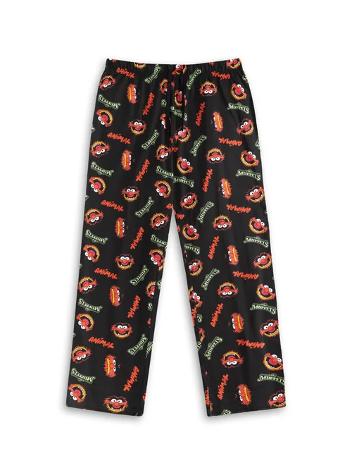 Vanilla Underground Sesame Street Muppets Adults Black Short Sleeve Pyjama Set - Extra Large Image 4