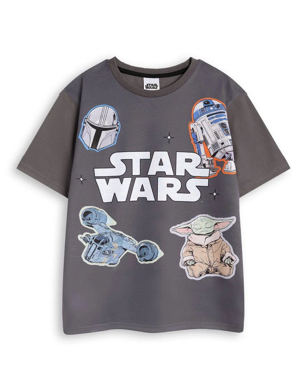 Vanilla Underground Star Wars Character Kids Grey Pyjama Set (5-14yrs) - Age 9-10 Years Image 3
