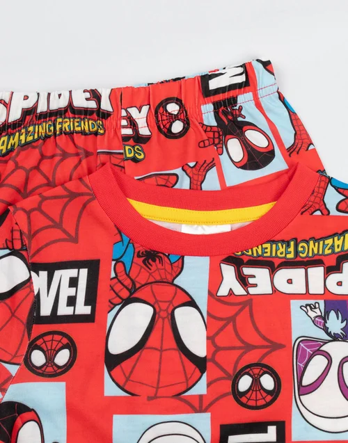 Vanilla Underground Spidey & His Amazing Friends Kids Blue Long Pyjama Set Pack of 2 (18mnths-6yrs) - Age 2-3 Years Image 4