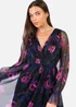 Anaya With Love Floral Faux Wrap Long Sleeve Midaxi Dress - 10 Image 3