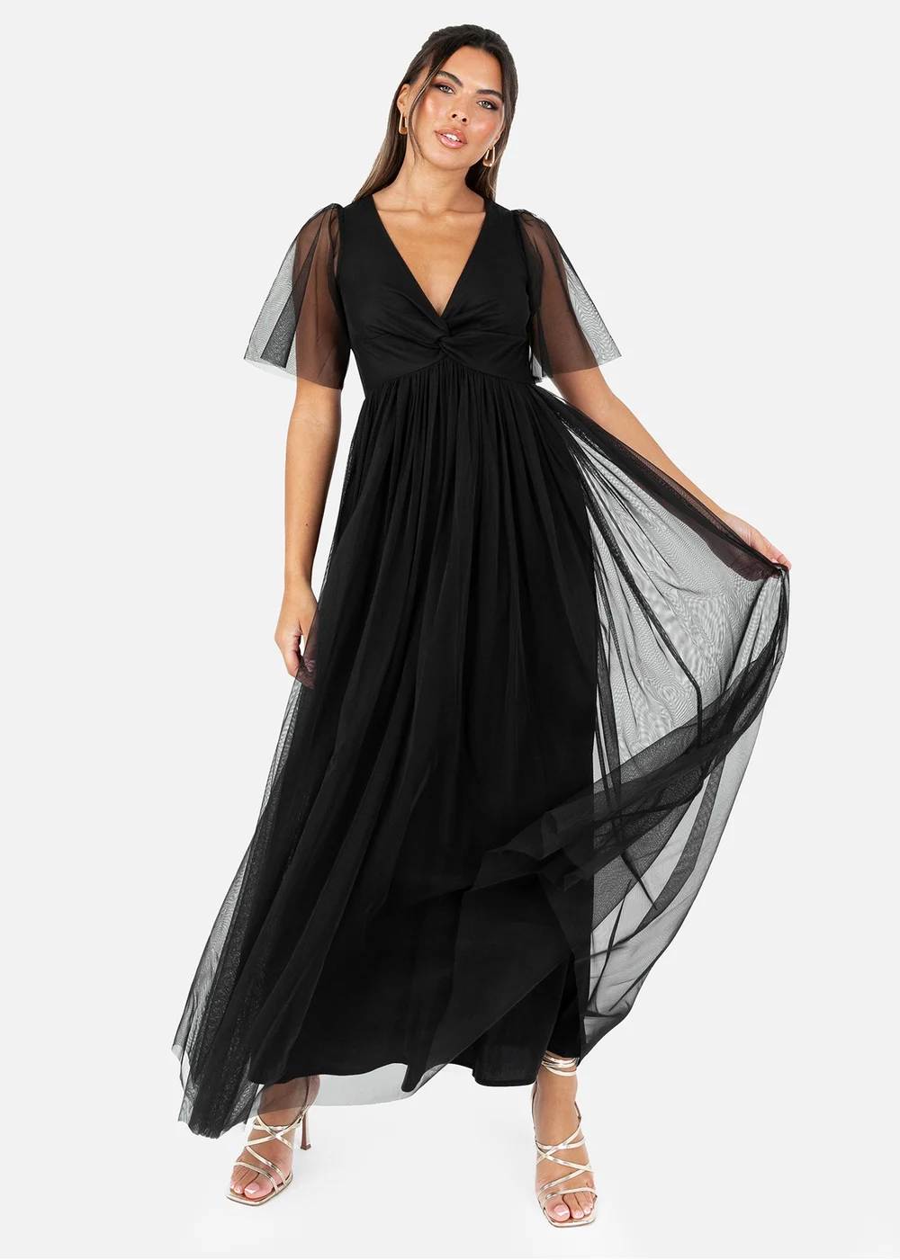 Anaya With Love Black Twist Detail Maxi Dress - 26 Image 1