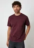 Threadbare Burgundy Short Sleeve Marl T-Shirt - Extra Large Image 1