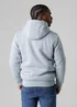 Tokyo Laundry Light Grey Brushed Back Fleece Zip-Through Hoody With Borg Lining - Extra Large Image 2