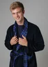 Tokyo Laundry Navy Plush Dressing Gown - Medium Image 3