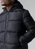 French Connection Black Hooded Puffer Jacket with High Neck - 2XL Image 4