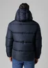 French Connection Navy Hooded Puffer Jacket with High Neck - 2XL Image 2