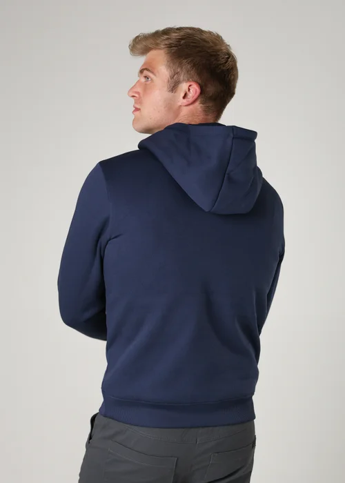 Tokyo Laundry Blue Brushed Back Fleece Drawcord Hoody - S Image 2