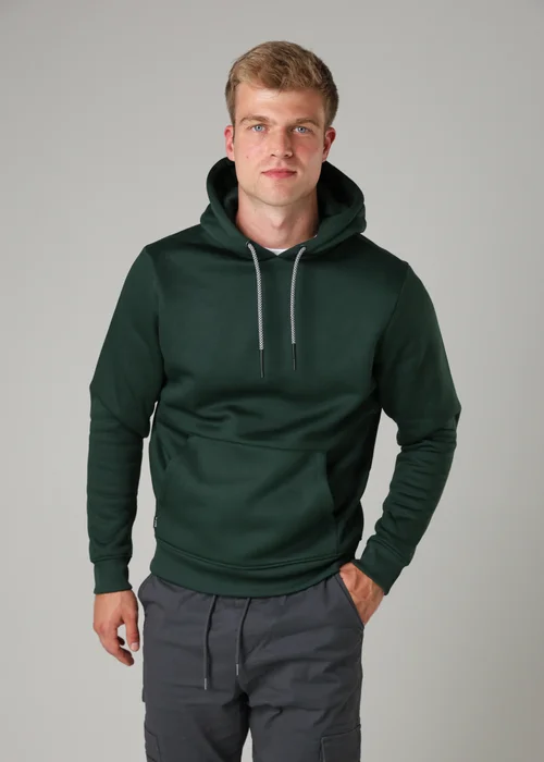 Tokyo Laundry Green Brushed Back Fleece Drawcord Hoody - L Image 1