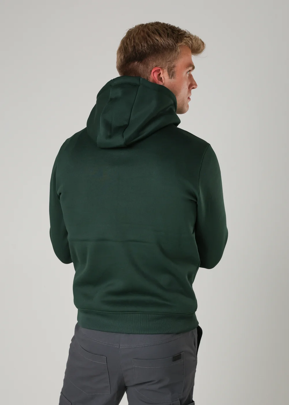 Tokyo Laundry Green Brushed Back Fleece Drawcord Hoody - L Image 2
