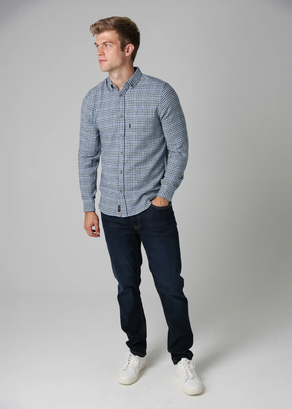 Tokyo Laundry Blue Cotton Printed Long Sleeve Shirt - S Image 4