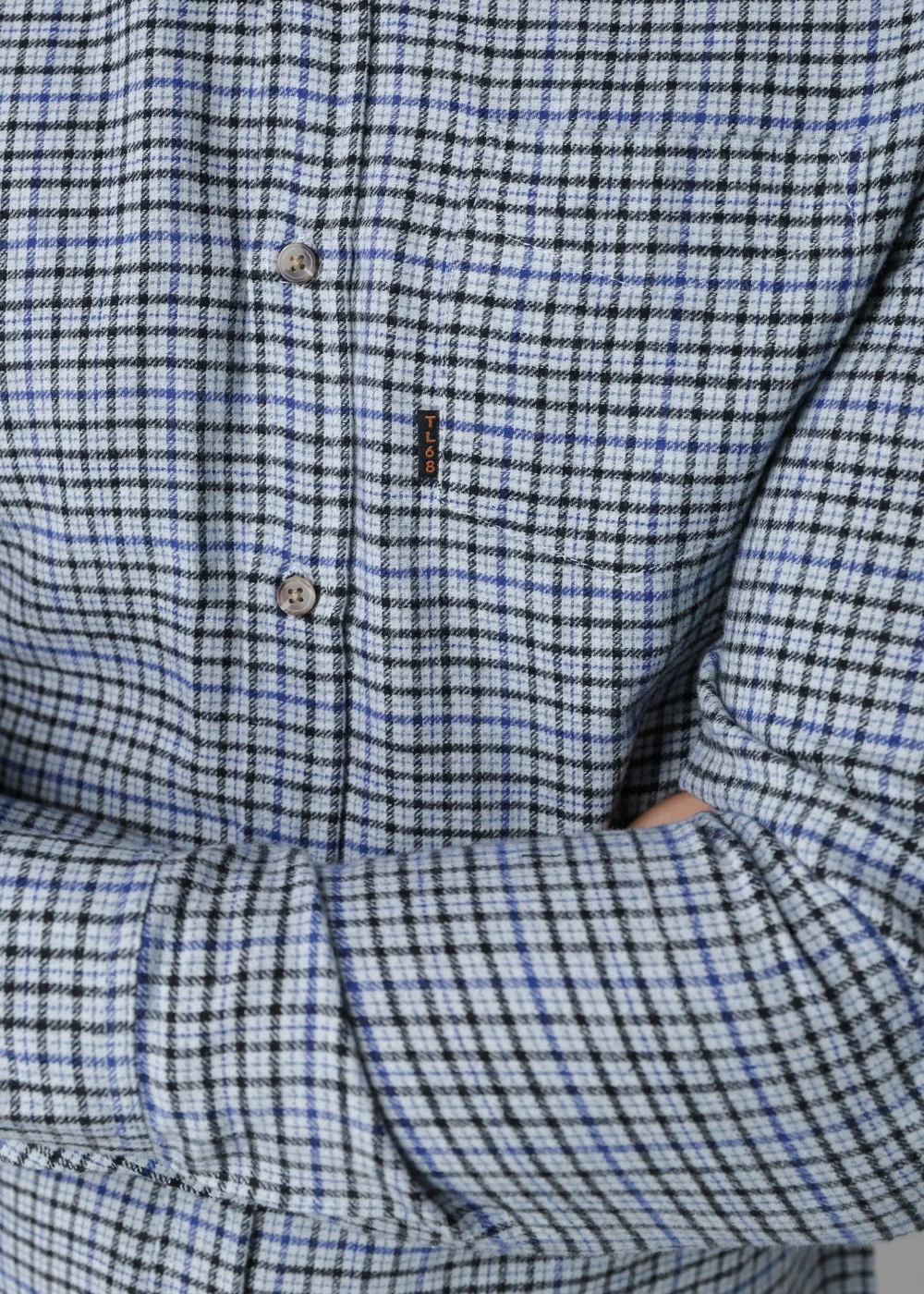 Tokyo Laundry Blue Cotton Printed Long Sleeve Shirt - S Image 3